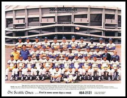 1979 Seattle Times Seattle Mariners Team Photo